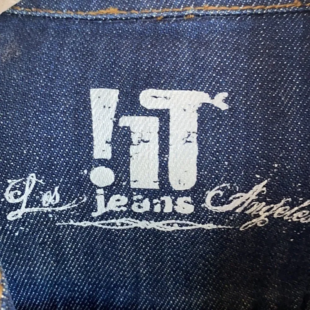 Lightly Distress Denim Jacket By IT Jeans